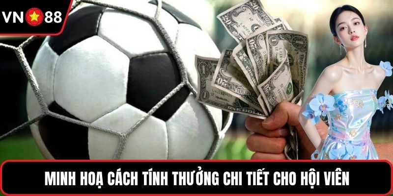 Minh hoạ cách tính thưởng chi tiết cho hội viên