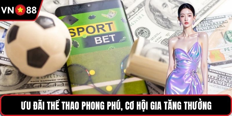Ưu đãi thể thao phong phú, cơ hội gia tăng thưởng